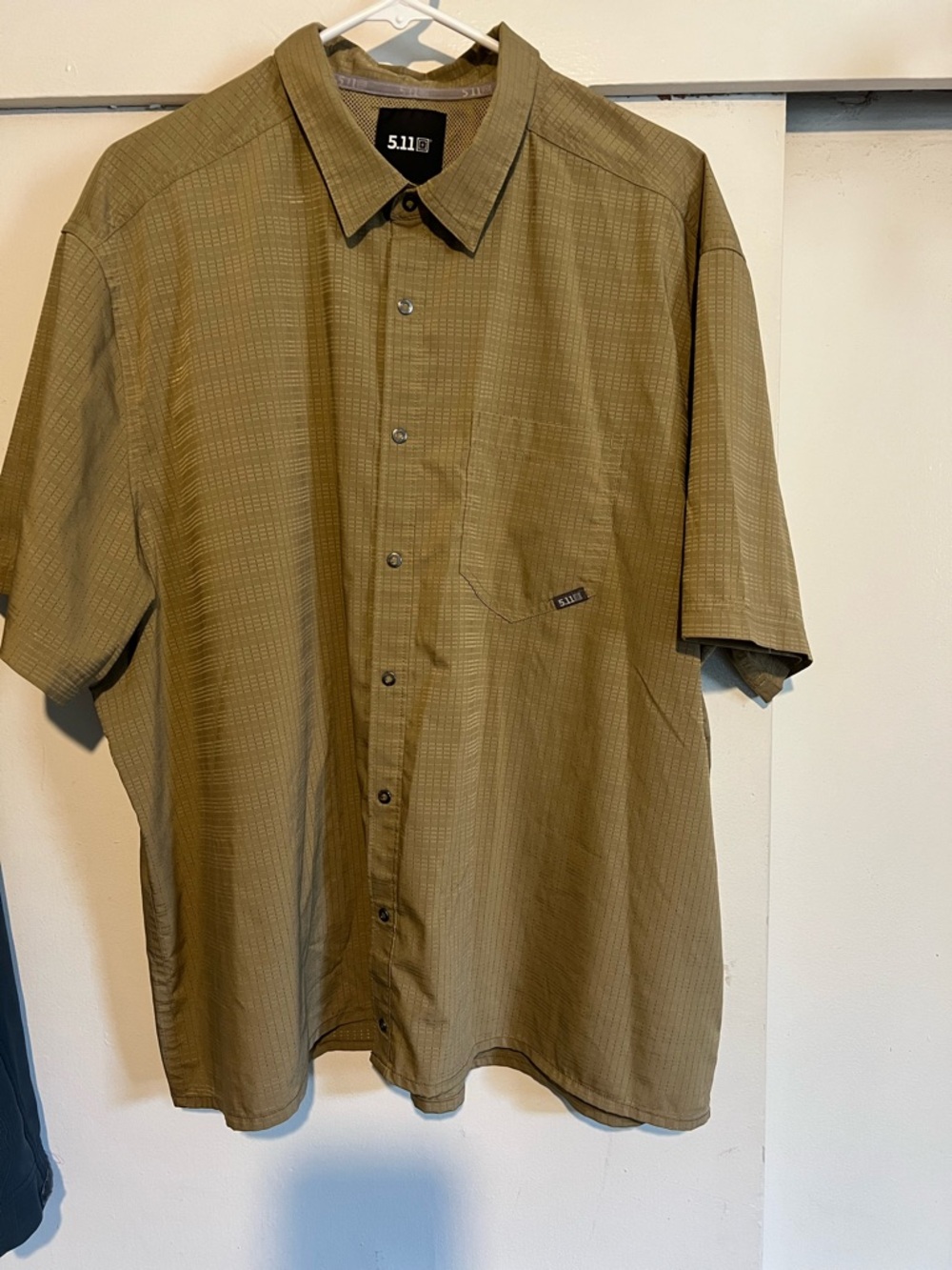 5.11 Tactical Men's Short Sleeve Button-Down Shirt - Olive Green